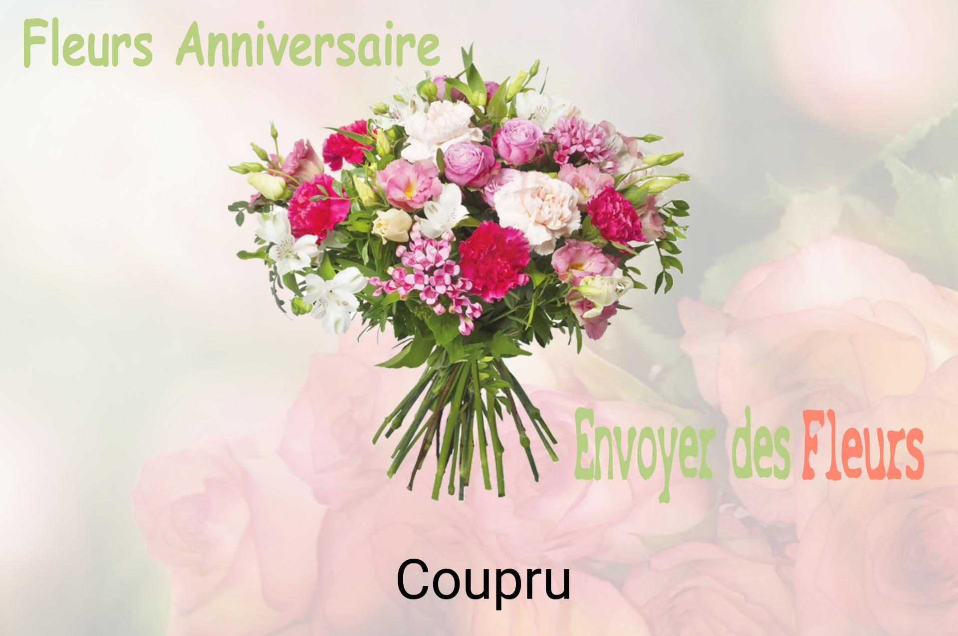 Bouquet de fleurs d’anniversaire livré à Coupru