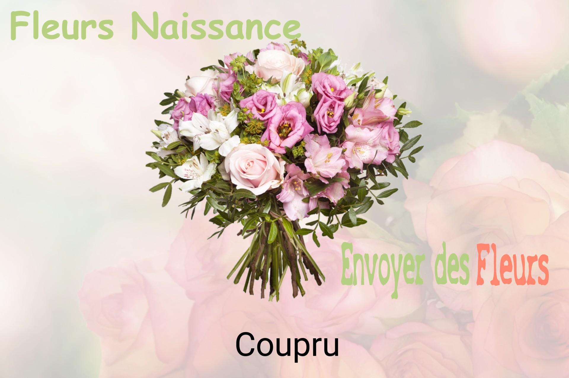 Bouquet de fleurs de naissance livré à Coupru